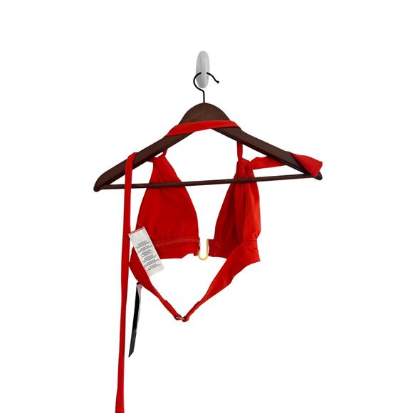 La Blanca Island Goddess Shirred Strap Halter Bikini Top NEW Size 4 - Picture 4 of 6